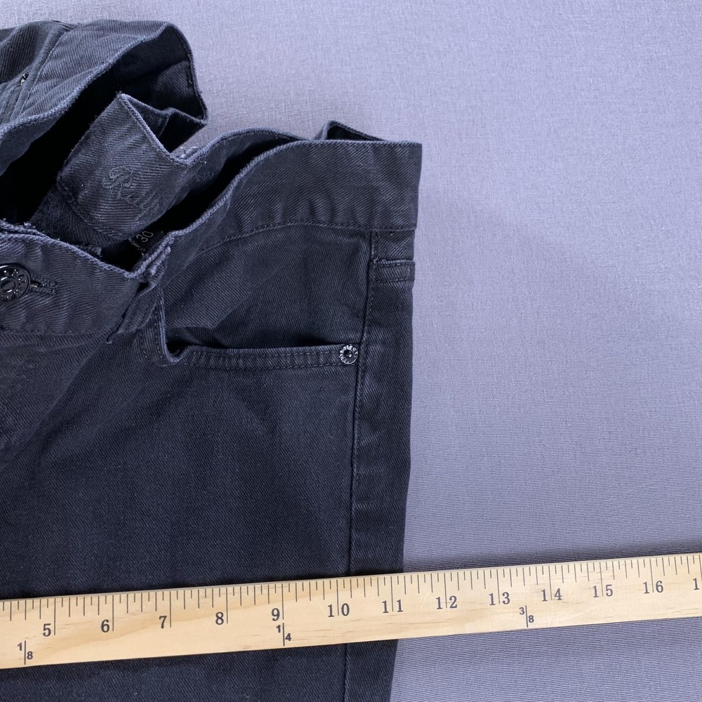 Ralph Lauren Jeans Womens 30x27 Black Straight Stretch Polo Big Pony Logo USA - Picture 13 of 16